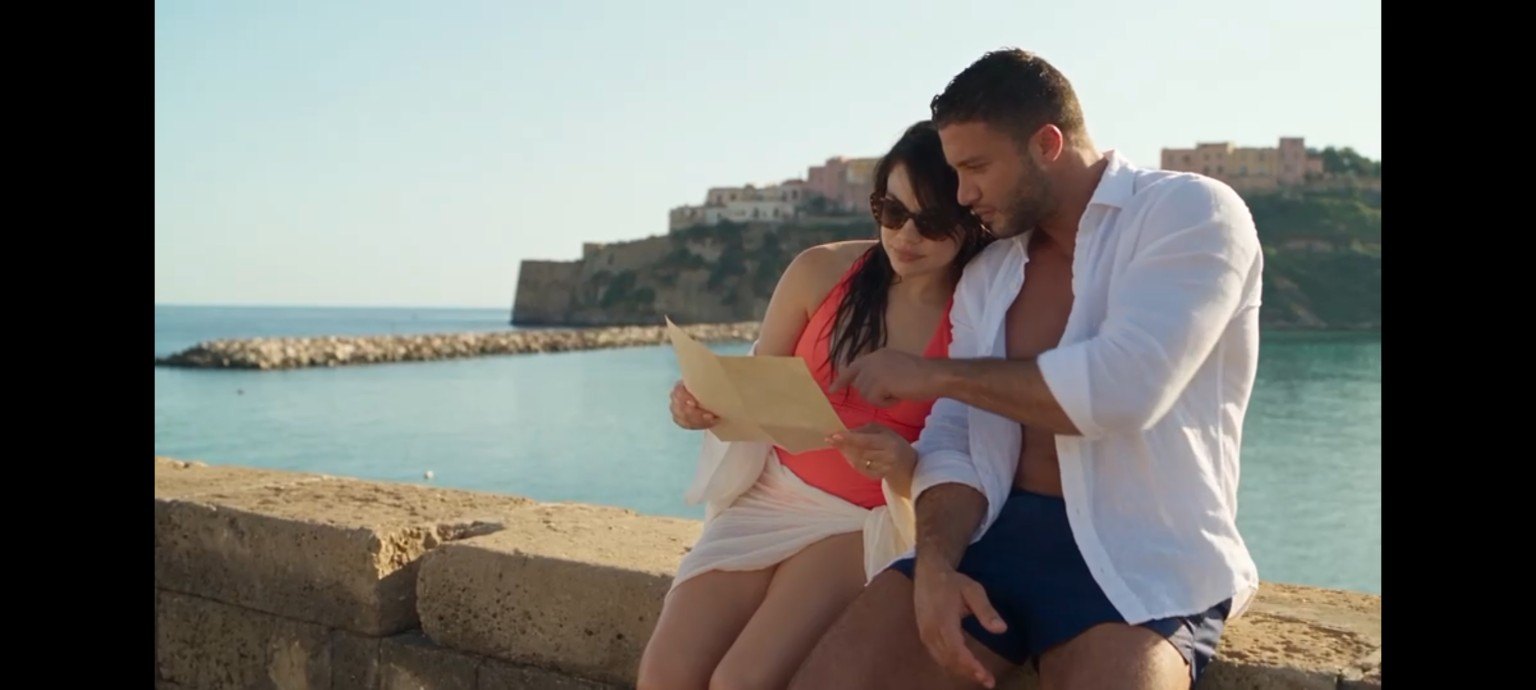 Matt Ayo and Andrea on the Sicilian coast
